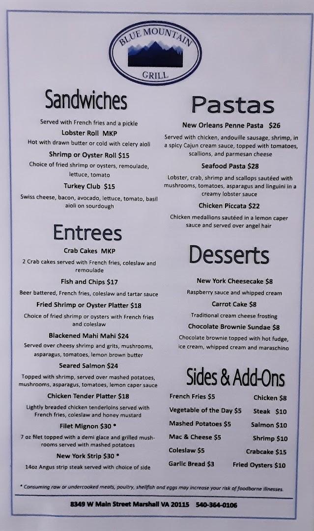 Blue Mountain Grill